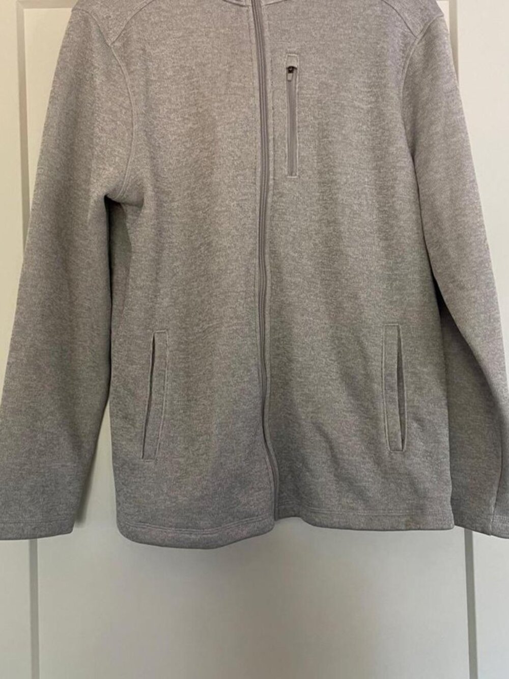 Mens Grey Zip Up